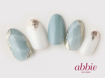 ネイルサロン アビー 宮益坂店(abbie)/ペールアクア ¥15026