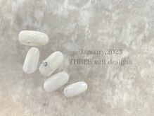 スリー(THREE)/January 2023/nail desing