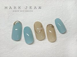 243.ミラー 砂ジェル 海