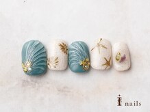 アイネイルズ 横浜EAST店(I-nails)/ぷっくり大人サマーネイル