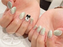 ロフティーネイル 駒川店(Lofty Nail)/マグネット×ハロウィンミッキー