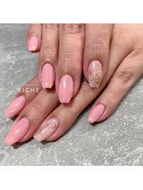 ミラーが可愛い！桜アートネイル