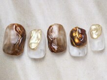 アイネイルズ 天神今泉店(I-nails)/【sana.i】ブラウンニュアンス