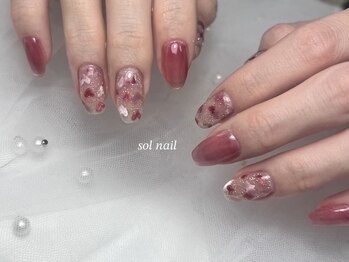 ソルネイル(sol nail)/バレンタインネイル