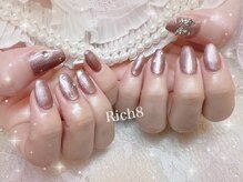 ネイルアンドまつげエクステ リッチエイト 原宿店(Rich8)/オシャレなお色のワンカラー