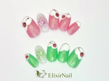 エリクサーネイル 五反田(Elixir Nail)/定額b カジュアル/クーポン使用