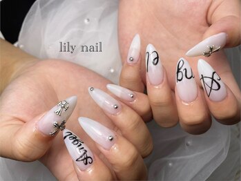 リリーネイル(lily nail)/英字手書きアート