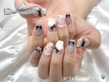 ルルシアン 代々木(luluchien)/グレーの小花柄とレース♪