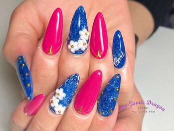 アン ジョーヌドラゴ/ビビットカラー☆デニムネイル