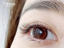 スリーネイルプラスアイラッシュ(Threee Nail+Eyelash)/ボリュ-ム500本　大人カール