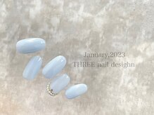 スリー(THREE)/January 2023/nail desing