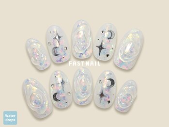 ファストネイル mozoワンダーシティ店(FAST NAIL)/ミラー/月ニュアンス【12343】