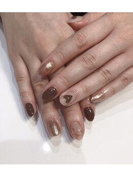 クリスタルネイルサロン(Crystal Nail)/3D リボン&ハート