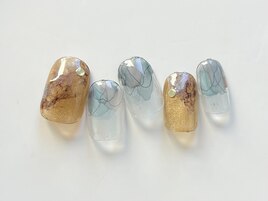 インク×鉛筆アート