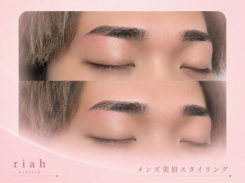 リア(riah)の写真/大人気サロンのSNSで話題のメンズ眉脱毛で、理想の自然なメンズの表情へ◎!