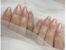 ピンクベージュフレンチネイル