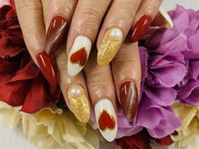 ダブルネイル(Double Nail)/【ほり】大人バレンタイン