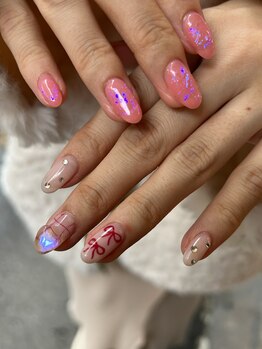 アトリエループ(atelier Loop by shiho)/オーロラリボンネイル