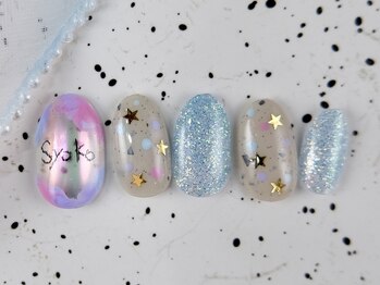 ショコ アンド ラム(Syoko&Lum)/☆手書き色鉛筆ネイル☆