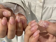 グラム バイ アンド ココ ネイル(GraM by And & coco. Nail)/ぷくっと リボンネイル