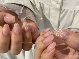 ぷくっと リボンネイル