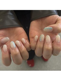 ワンカラー/夏ネイル