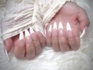 白フレンチ　長さだし