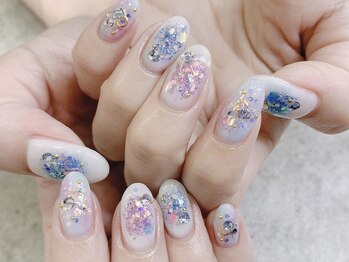 プライズアイリス アイラッシュ 池袋東口店(prize Iris eyelash)/紫陽花ネイル【池袋】