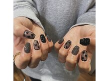 ウェイビーズ ネイル(wavy's.nail)/透けハートネイル