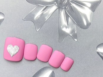 ネイルサロン&スクール ジーナ(GINA)/マット×ラメハート