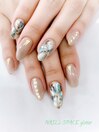 大理石風ネイル