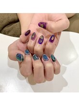 グラマラス プレジール 中野店(glamourous plaisir)/アシンメトリーネイル