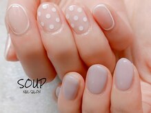 スープ(SOUP)/アシンメトリー ライン ドット