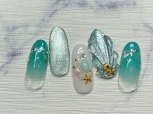 ネイルサロン インプレス(Impress)/人魚の鱗ネイル