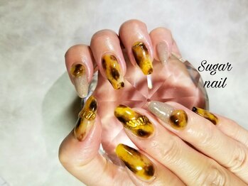 シュガーネイル(sugar nail)/べっこうネイル