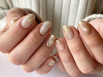 アイネイルズ 梅田店(I nails)/シンプルミラーしずく¥9700
