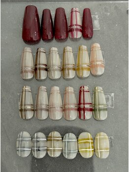 レイドット バイ シャルム(Ray.by Charme)/チェック柄ネイル