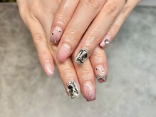 ネイル アイラッシュ 彩 熊谷店/埋めつくし×グラデーション