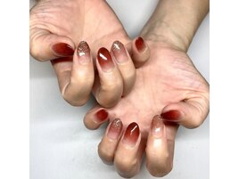 【冬！ボルドーラメネイル】