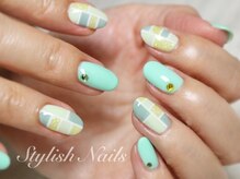 スタイリッシュネイルズ(Stylish Nails)/ブロッキング（グリーン）