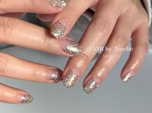 アミ バイ アメリ(AMI by Amelie)/逆フレンチネイル:mikako