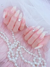 理想のロング爪★チップスカルプの長さだしで、スラリと美しい指先が完成♪ [池袋/ワンホン/韓国]