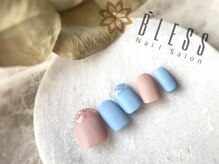 ブレス 天童店(BLESS)/マット×先端ツヤフレンチ