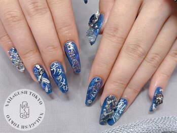 ネイルズガッシュ 溝の口店(NAILs GUSH)/ゴテゴテ/フォント/推しネイル
