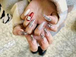 【ほり】バーバリーネイル