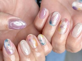 ガラス風ネイル