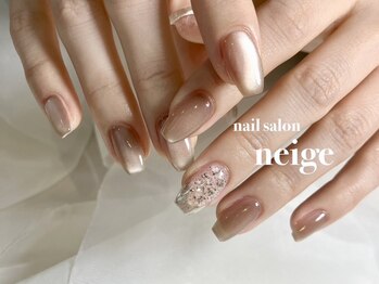 ネージュ(neige)の写真/【お子様同伴OK♪】フィルイン施術で自爪に優しく、持ちの良さにも定評ありの高リピート率サロンです♪