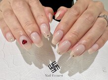 ネイル エミュスト(Nail Emuest)/ちゅるんホワイト×ハート