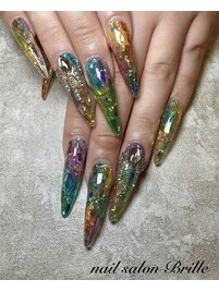 クリアカラフルネイル