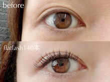 【フラットラッシュ100本】Before→After